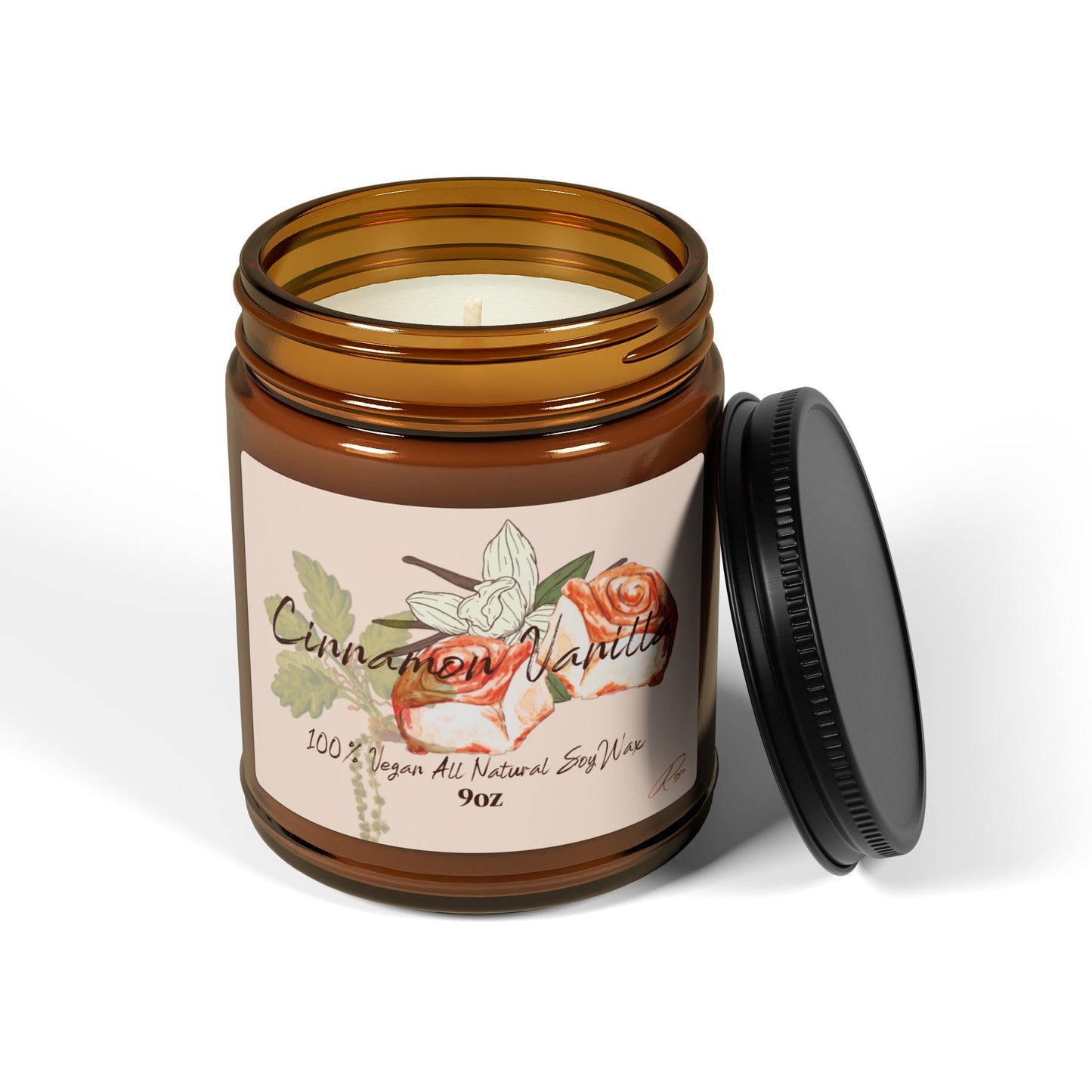 Cinnamon Vanilla Soy Candle 9oz