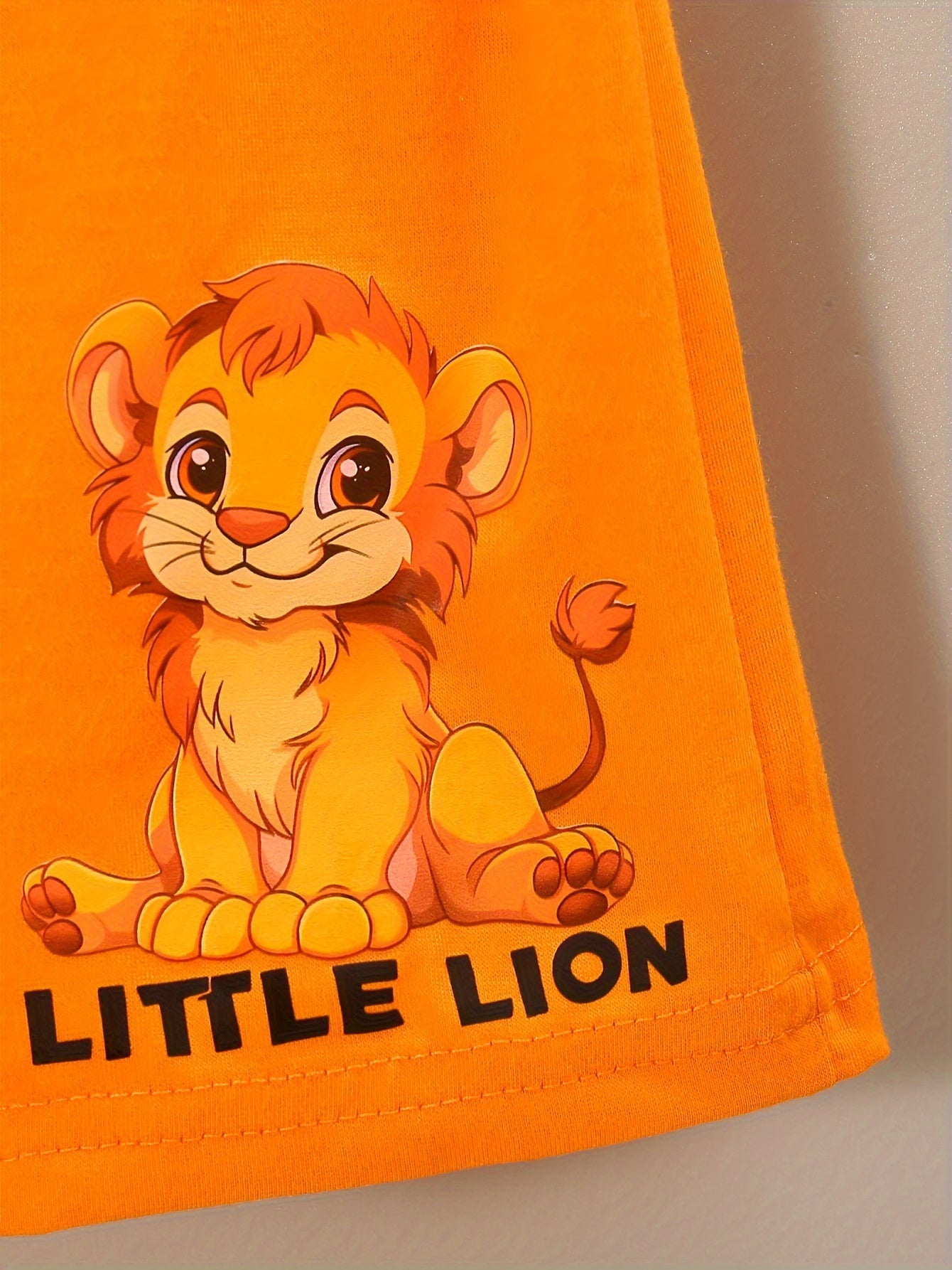 2pc Little Lion T-shirt & Shorts Set