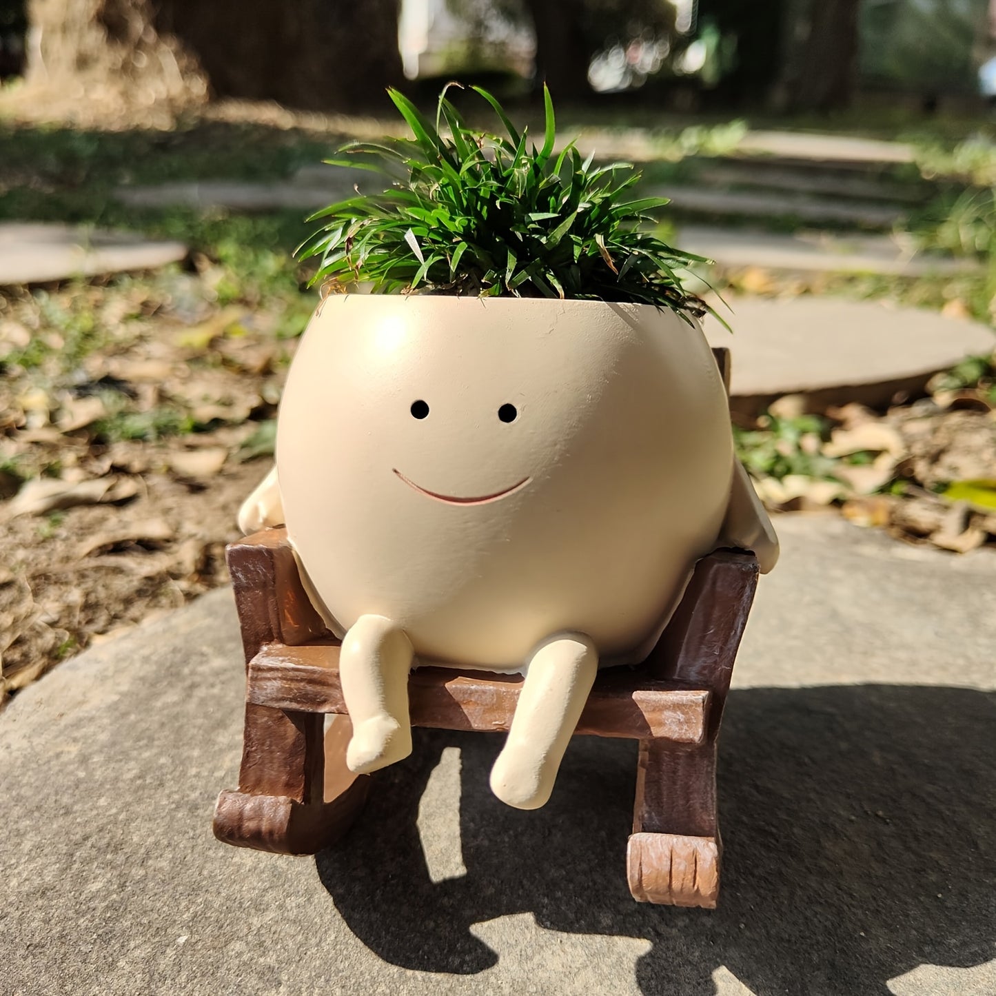 Rocking Chair Planter Pot