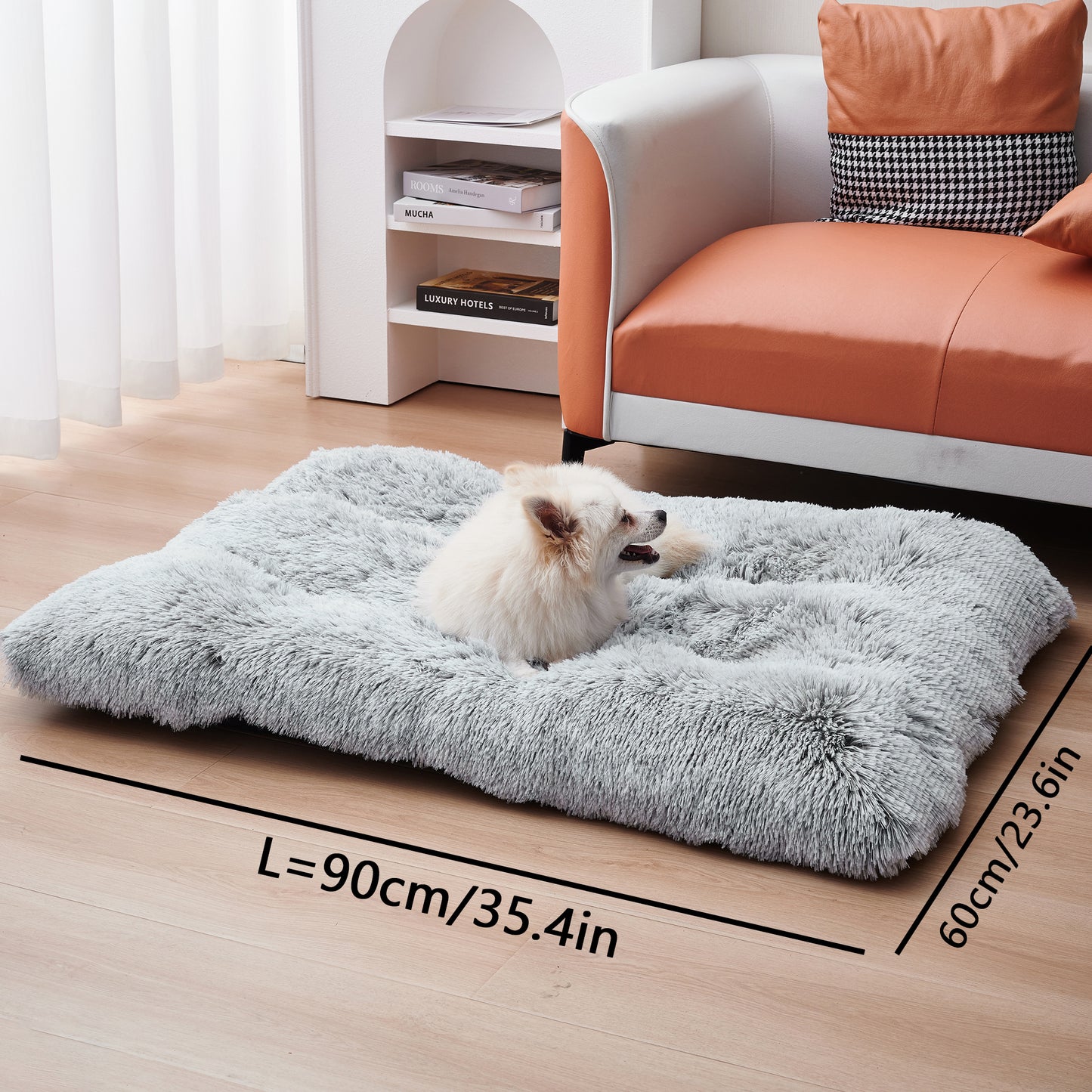 Large Washable Plush Dog Sofa Bed